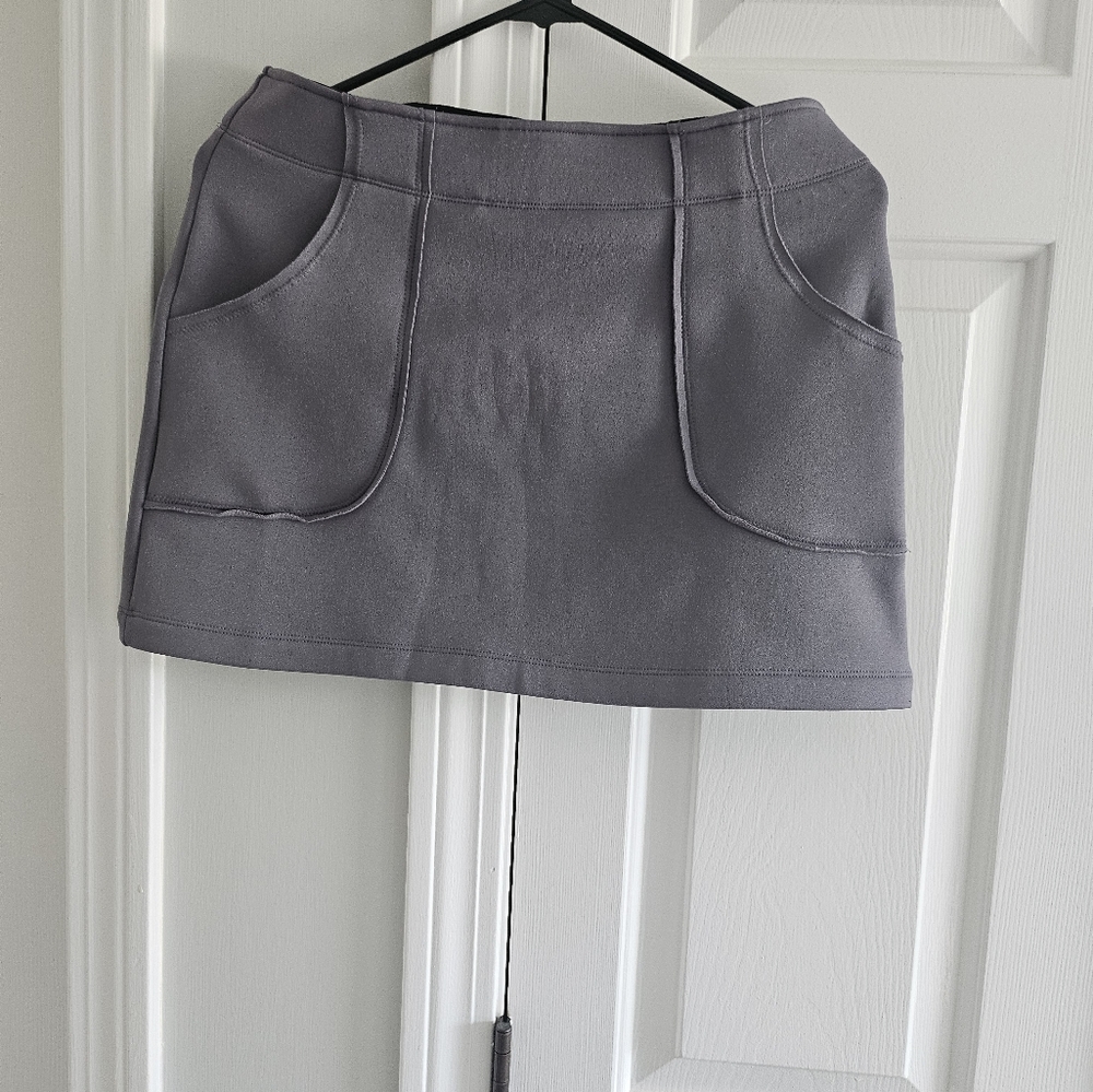 Athleta Gray Cargo Mini Skirt Casual